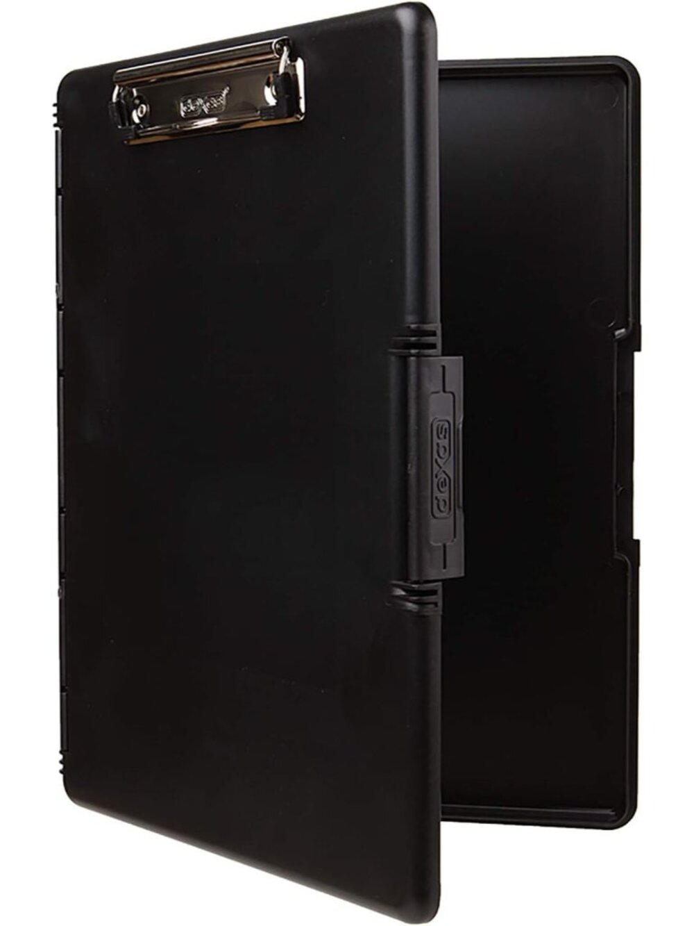 Slimcase 2 Plastic Clipboard with Storage and Side Opening, Black, Office Suppli
